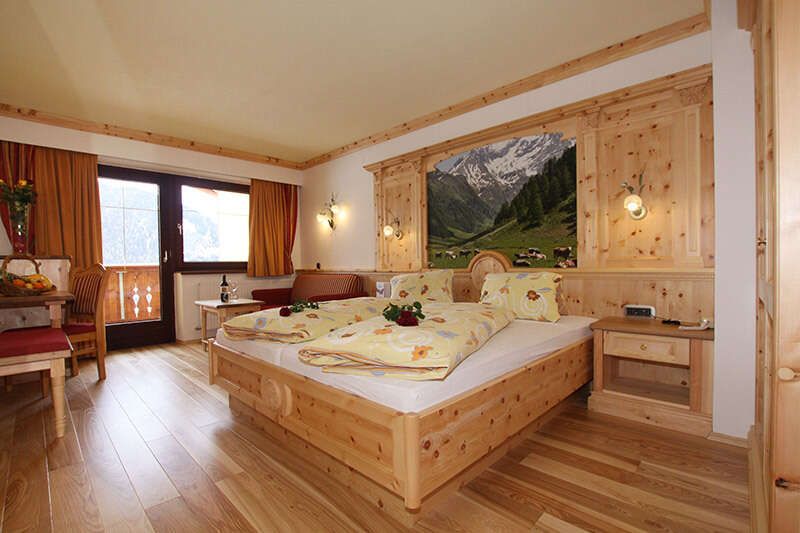 Superior room at the Humlerhof in Gries am Brenner, Tyrol